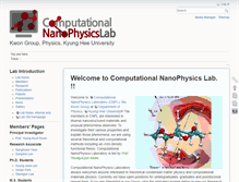 Tablet Screenshot of nanophys.khu.ac.kr